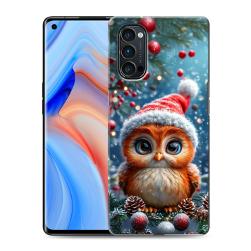 Силиконовый чехол на OPPO Reno4 Pro с принтом Новый год Силиконовый чехол на OPPO Reno4 Pro с принтом Новый год
