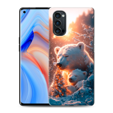 Силиконовый чехол на OPPO Reno4 Pro с принтом Новый год Силиконовый чехол на OPPO Reno4 Pro с принтом Новый год