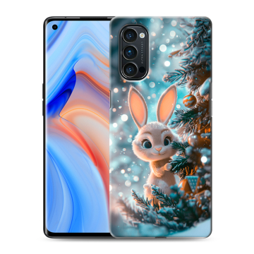 Силиконовый чехол на OPPO Reno4 Pro с принтом Новый год Силиконовый чехол на OPPO Reno4 Pro с принтом Новый год