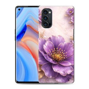 Силиконовый чехол на OPPO Reno4 Pro с принтом женский