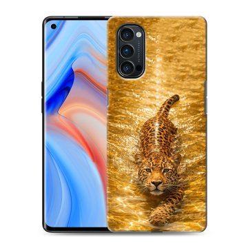 Силиконовый чехол на OPPO Reno4 Pro с принтом женский