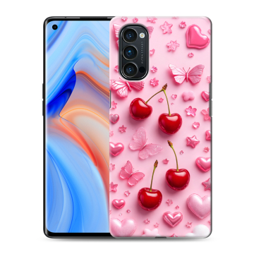 Силиконовый чехол на OPPO Reno4 Pro с принтом для девочек Силиконовый чехол на OPPO Reno4 Pro с принтом для девочек