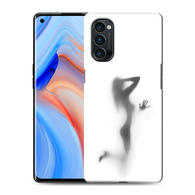 Силиконовый чехол на OPPO Reno4 Pro с принтом Силуэт Силиконовый чехол на OPPO Reno4 Pro с принтом Силуэт