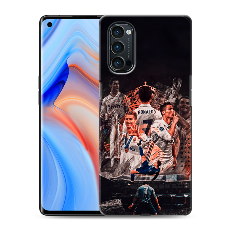 Силиконовый чехол на OPPO Reno4 Pro с принтом Реал Роналдо Real Ronaldo Силиконовый чехол на OPPO Reno4 Pro с принтом Реал Роналдо Real Ronaldo