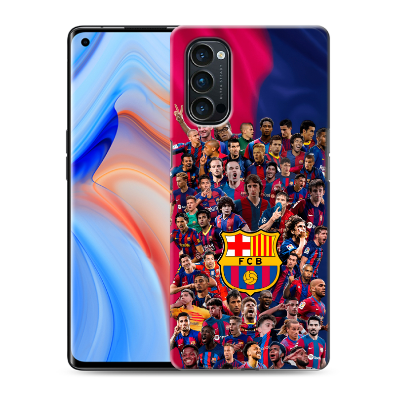 Пластиковый чехол на OPPO Reno4 Pro с принтом Барселона Barcelona Пластиковый чехол на OPPO Reno4 Pro с принтом Барселона Barcelona