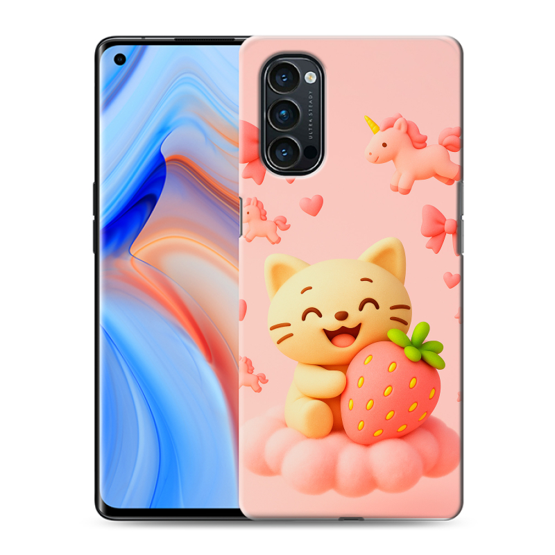 Пластиковый чехол на OPPO Reno4 Pro с принтом для девочек Пластиковый чехол на OPPO Reno4 Pro с принтом для девочек