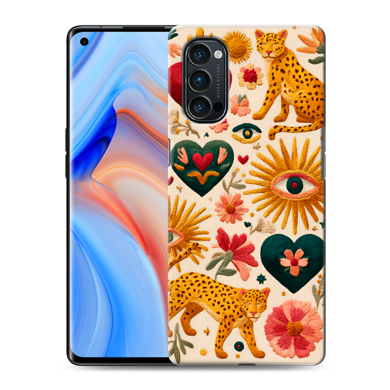 Силиконовый чехол на OPPO Reno4 Pro с принтом Модный принт Силиконовый чехол на OPPO Reno4 Pro с принтом Модный принт