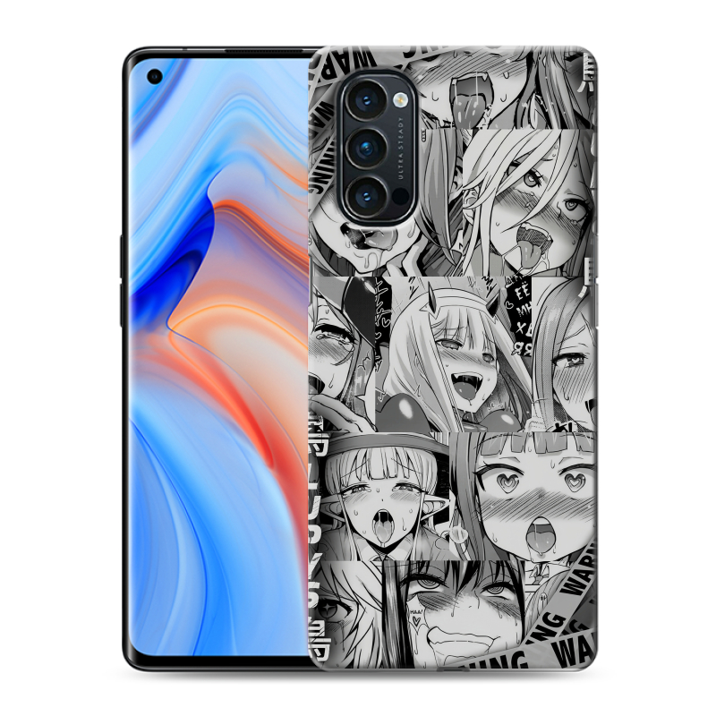 Силиконовый чехол на OPPO Reno4 Pro с принтом Ahegao Ахегао Аниме Силиконовый чехол на OPPO Reno4 Pro с принтом Ahegao Ахегао Аниме