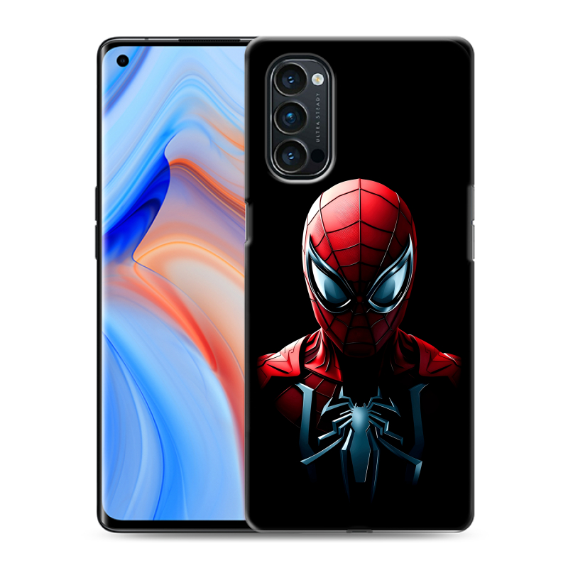 Силиконовый чехол на OPPO Reno4 Pro с принтом Spiderman Человек паук Силиконовый чехол на OPPO Reno4 Pro с принтом Spiderman Человек паук