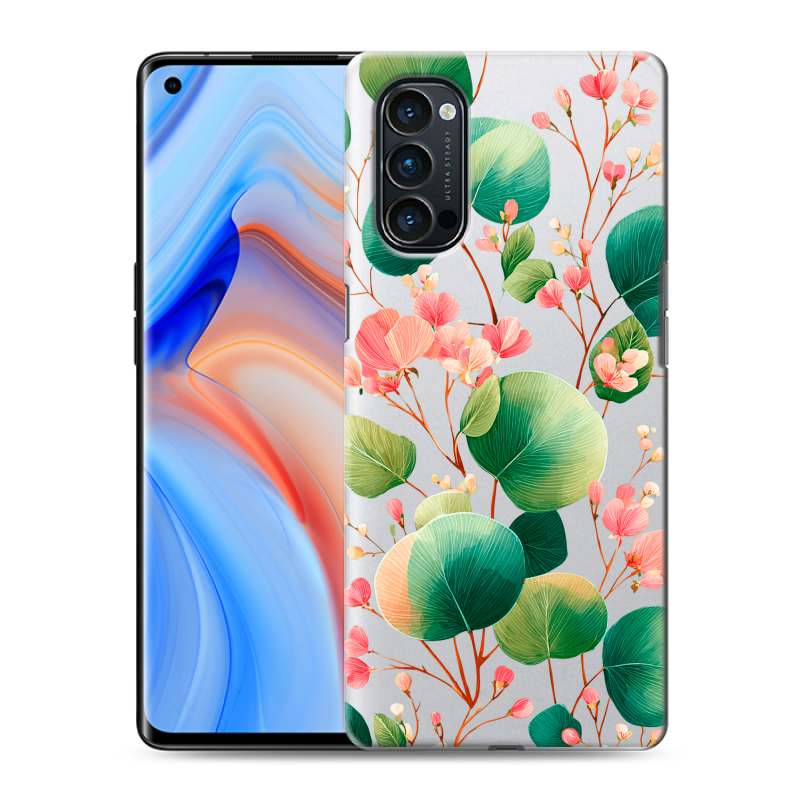 Силиконовый противоударный чехол на OPPO Reno4 Pro с принтом женский Силиконовый противоударный чехол на OPPO Reno4 Pro с принтом женский