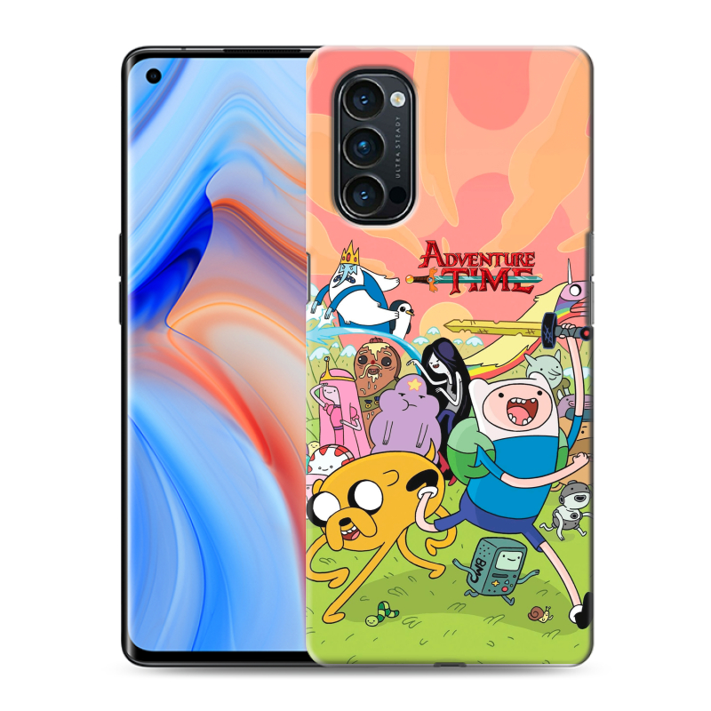 Силиконовый чехол на OPPO Reno4 Pro с принтом Adventure time Время приключений Силиконовый чехол на OPPO Reno4 Pro с принтом Adventure time Время приключений