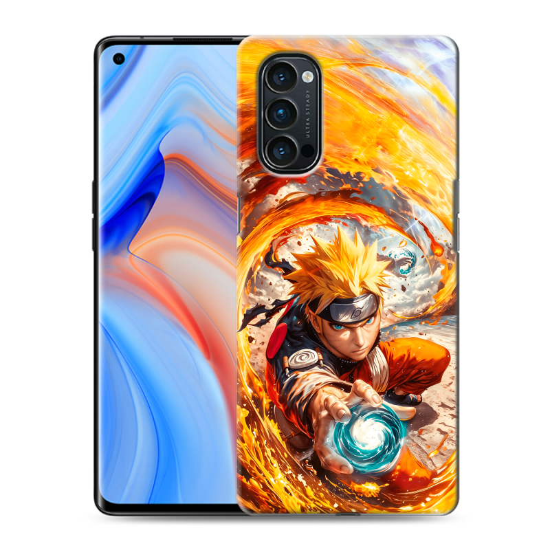 Силиконовый противоударный чехол на OPPO Reno4 Pro с принтом Аниме Наруто Naruto Силиконовый противоударный чехол на OPPO Reno4 Pro с принтом Аниме Наруто Naruto