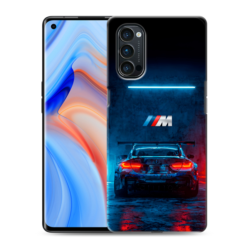 Силиконовый чехол на OPPO Reno4 Pro с принтом BMW БМВ Силиконовый чехол на OPPO Reno4 Pro с принтом BMW БМВ