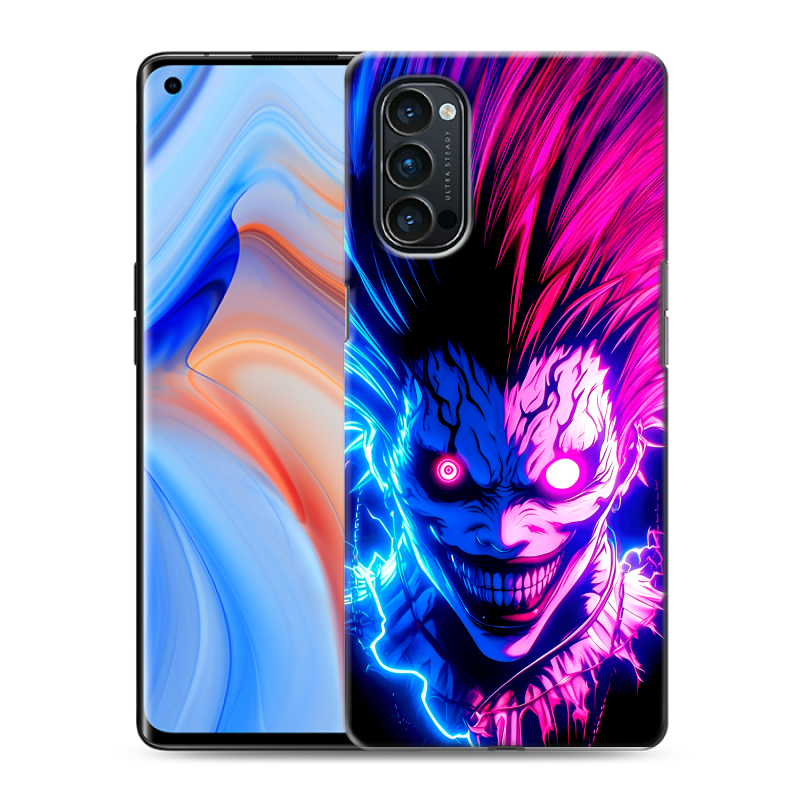 Силиконовый чехол на OPPO Reno4 Pro с принтом Death note Тетрадь смерти Силиконовый чехол на OPPO Reno4 Pro с принтом Death note Тетрадь смерти