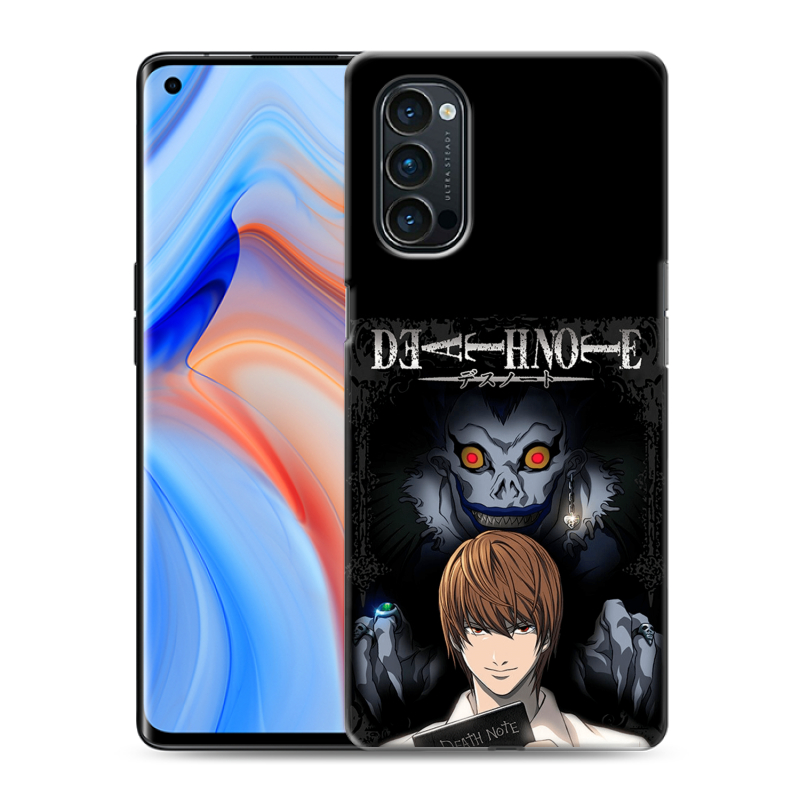 Силиконовый чехол на OPPO Reno4 Pro с принтом Death note Тетрадь смерти Силиконовый чехол на OPPO Reno4 Pro с принтом Death note Тетрадь смерти