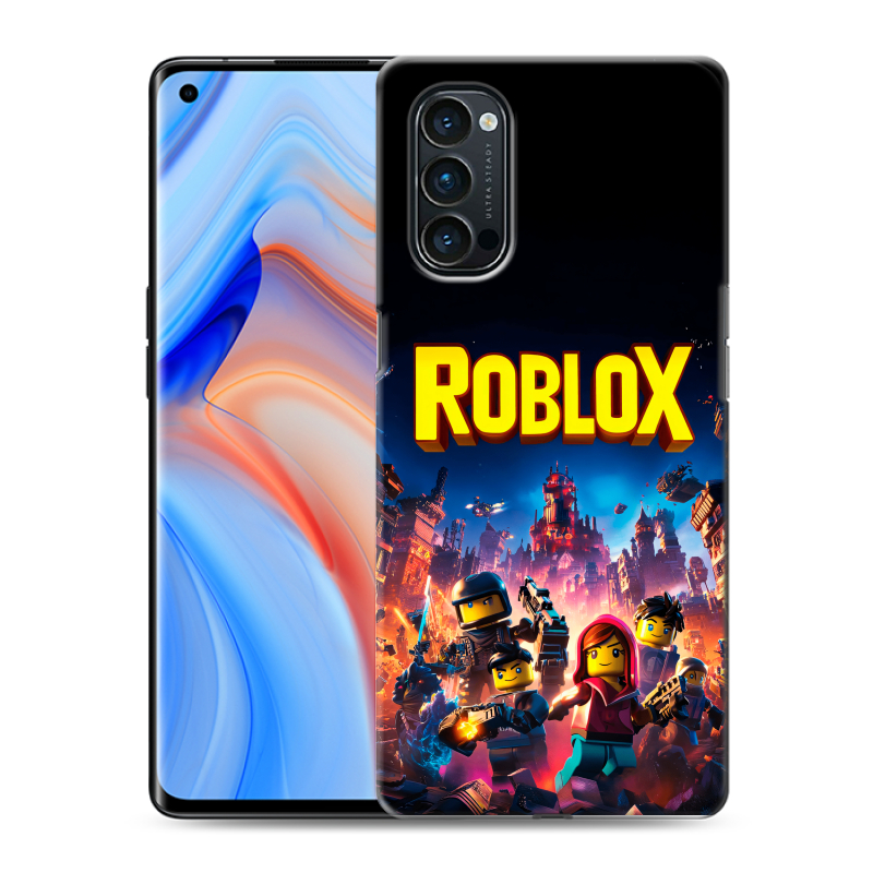 Пластиковый чехол на OPPO Reno4 Pro с принтом Roblox Роблокс Пластиковый чехол на OPPO Reno4 Pro с принтом Roblox Роблокс