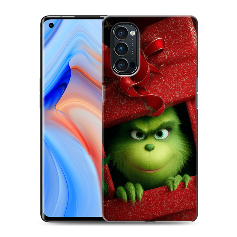 Силиконовый чехол на OPPO Reno4 Pro с принтом Новый год Силиконовый чехол на OPPO Reno4 Pro с принтом Новый год