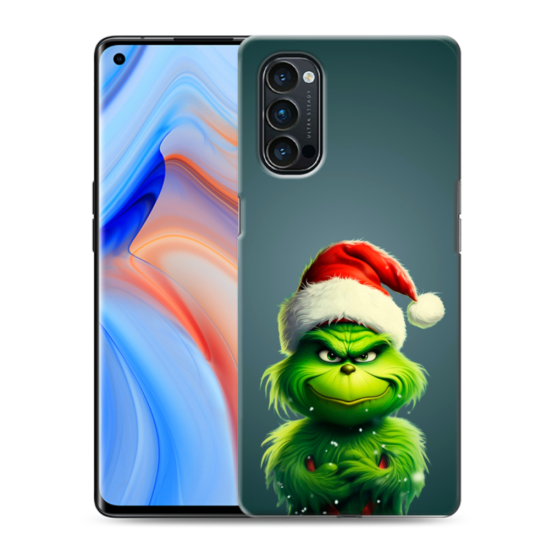 Силиконовый чехол на OPPO Reno4 Pro с принтом Новый год Силиконовый чехол на OPPO Reno4 Pro с принтом Новый год