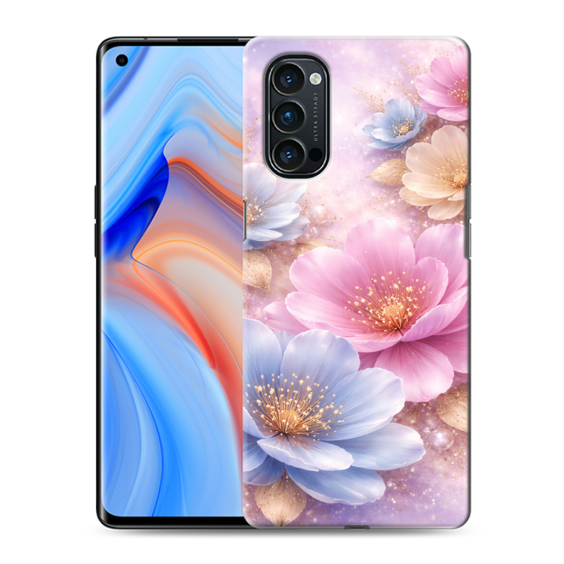 Силиконовый противоударный чехол на OPPO Reno4 Pro с принтом женский Силиконовый противоударный чехол на OPPO Reno4 Pro с принтом женский