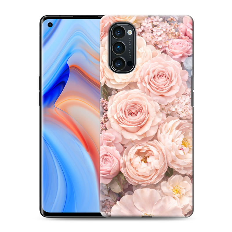 Силиконовый противоударный чехол на OPPO Reno4 Pro с принтом женский Силиконовый противоударный чехол на OPPO Reno4 Pro с принтом женский