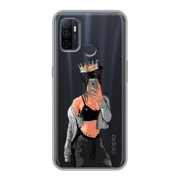 Силиконовый чехол на OPPO A53 с принтом Женские принты Силиконовый чехол на OPPO A53 с принтом Женские принты
