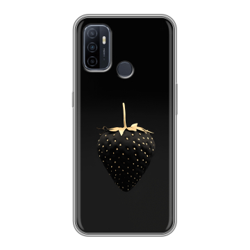 Силиконовый чехол на OPPO A53 с принтом Черная клубника Силиконовый чехол на OPPO A53 с принтом Черная клубника