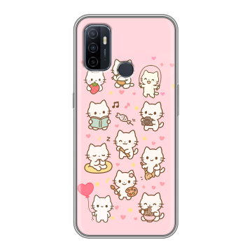 Силиконовый чехол на OPPO A53 с принтом Hello Kitty Хелоу Кити Силиконовый чехол на OPPO A53 с принтом Hello Kitty Хелоу Кити