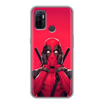 Силиконовый чехол на OPPO A53 с принтом Дедпул Deadpool