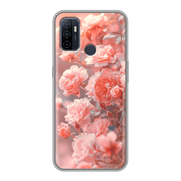 Силиконовый чехол на OPPO A53 с принтом Розы цветы Силиконовый чехол на OPPO A53 с принтом Розы цветы