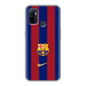 Силиконовый чехол на OPPO A53 с принтом Барселона Barcelona