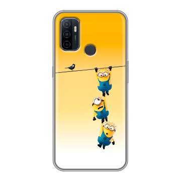 Силиконовый чехол на OPPO A53 с принтом Миньоны Силиконовый чехол на OPPO A53 с принтом Миньоны