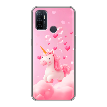 Силиконовый чехол на OPPO A53 с принтом Единорог Силиконовый чехол на OPPO A53 с принтом Единорог