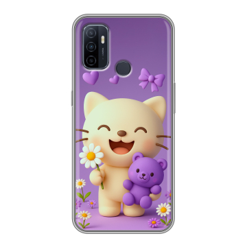 Силиконовый чехол на OPPO A53 с принтом для девочек Силиконовый чехол на OPPO A53 с принтом для девочек