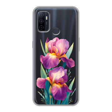 Силиконовый чехол на OPPO A53 с принтом Цветы орхидеи Силиконовый чехол на OPPO A53 с принтом Цветы орхидеи