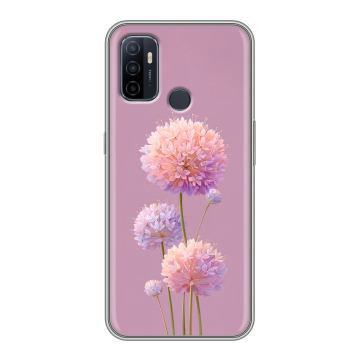 Силиконовый чехол на OPPO A53 с принтом Цветы Силиконовый чехол на OPPO A53 с принтом Цветы