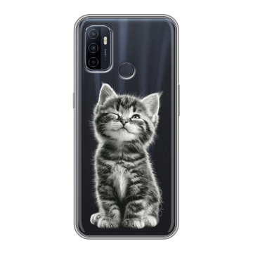 Силиконовый чехол на OPPO A53 с принтом Котенок Силиконовый чехол на OPPO A53 с принтом Котенок