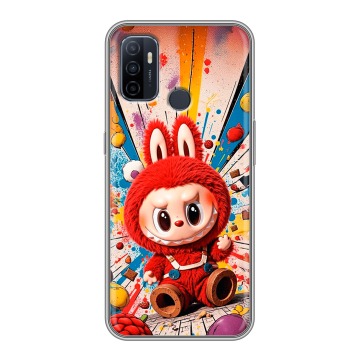 Силиконовый чехол на OPPO A53 с принтом Labubu Лабубу Силиконовый чехол на OPPO A53 с принтом Labubu Лабубу