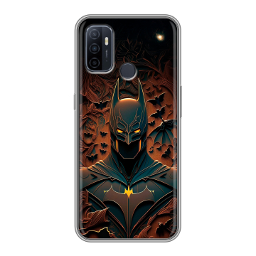 Силиконовый чехол на OPPO A53 с принтом Batman Бэтмен Силиконовый чехол на OPPO A53 с принтом Batman Бэтмен