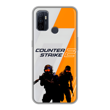 Силиконовый чехол на OPPO A53 с принтом Counter Strike Силиконовый чехол на OPPO A53 с принтом Counter Strike