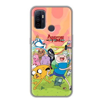 Силиконовый чехол на OPPO A53 с принтом Adventure time Время приключений Силиконовый чехол на OPPO A53 с принтом Adventure time Время приключений