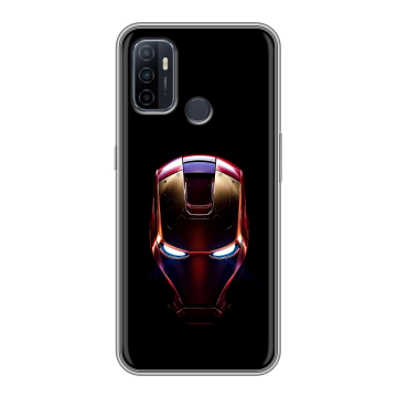 Силиконовый чехол на OPPO A53 с принтом IronMan Железный человек Силиконовый чехол на OPPO A53 с принтом IronMan Железный человек