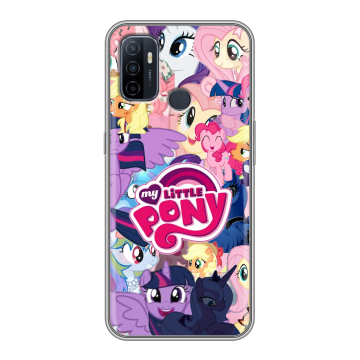 Силиконовый чехол на OPPO A53 с принтом My little pony Дружба чудо Силиконовый чехол на OPPO A53 с принтом My little pony Дружба чудо