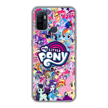 Силиконовый чехол на OPPO A53 с принтом My little pony Дружба чудо Силиконовый чехол на OPPO A53 с принтом My little pony Дружба чудо