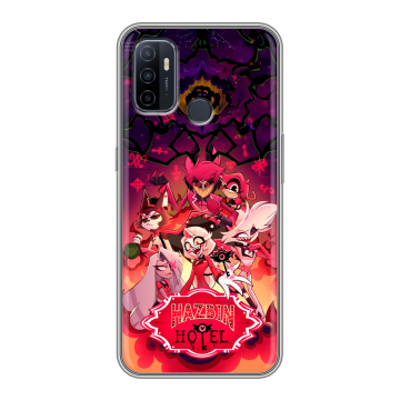 Силиконовый чехол на OPPO A53 с принтом Hazbin Hotel Отель Хазбин Силиконовый чехол на OPPO A53 с принтом Hazbin Hotel Отель Хазбин