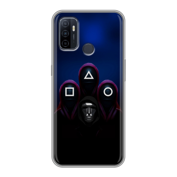 Силиконовый чехол на OPPO A53 с принтом Игра Кальмара Силиконовый чехол на OPPO A53 с принтом Игра Кальмара