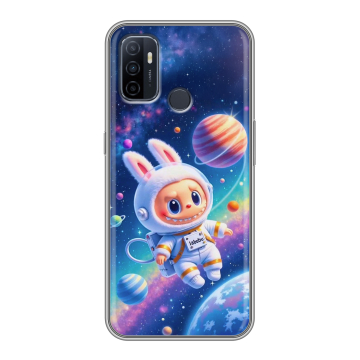 Силиконовый чехол на OPPO A53 с принтом Labubu Лабубу Силиконовый чехол на OPPO A53 с принтом Labubu Лабубу