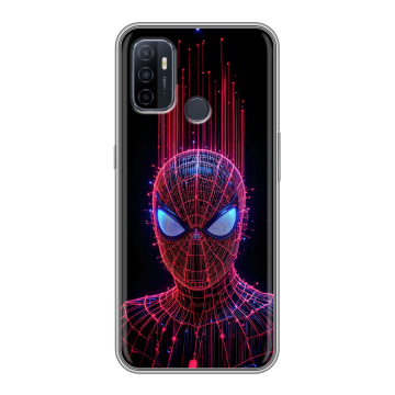 Силиконовый чехол на OPPO A53 с принтом Spiderman Человек паук Силиконовый чехол на OPPO A53 с принтом Spiderman Человек паук