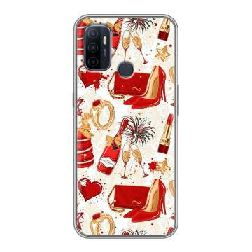 Силиконовый чехол на OPPO A53 с принтом Новый год Силиконовый чехол на OPPO A53 с принтом Новый год