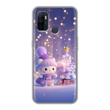 Силиконовый чехол на OPPO A53 с принтом Новый год Силиконовый чехол на OPPO A53 с принтом Новый год