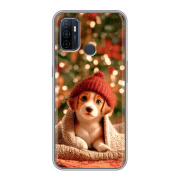 Силиконовый чехол на OPPO A53 с принтом Новый год Силиконовый чехол на OPPO A53 с принтом Новый год
